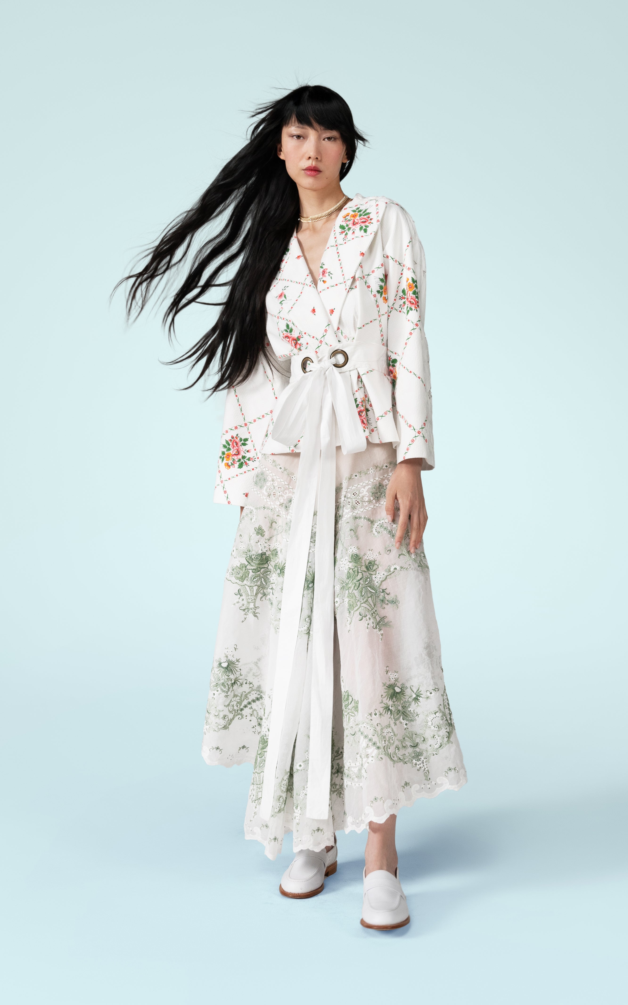 must be visible cotton jacquard jacket