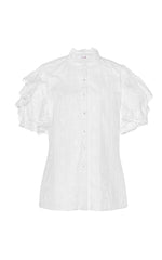 white cotton broderie anglais blouse