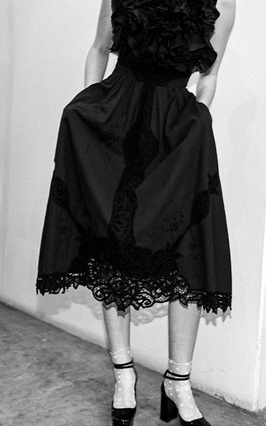 water runs deep black lace cocktail dress