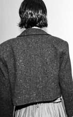 cropped tuxedo jacket tweed