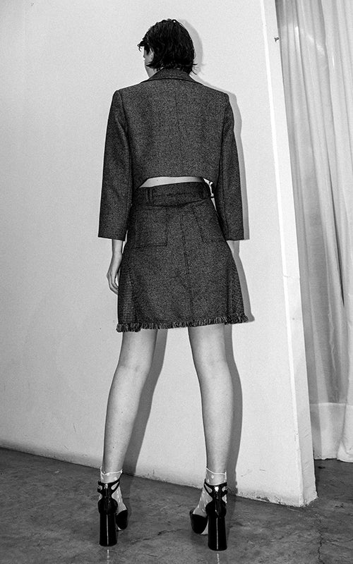 A line mini skirt