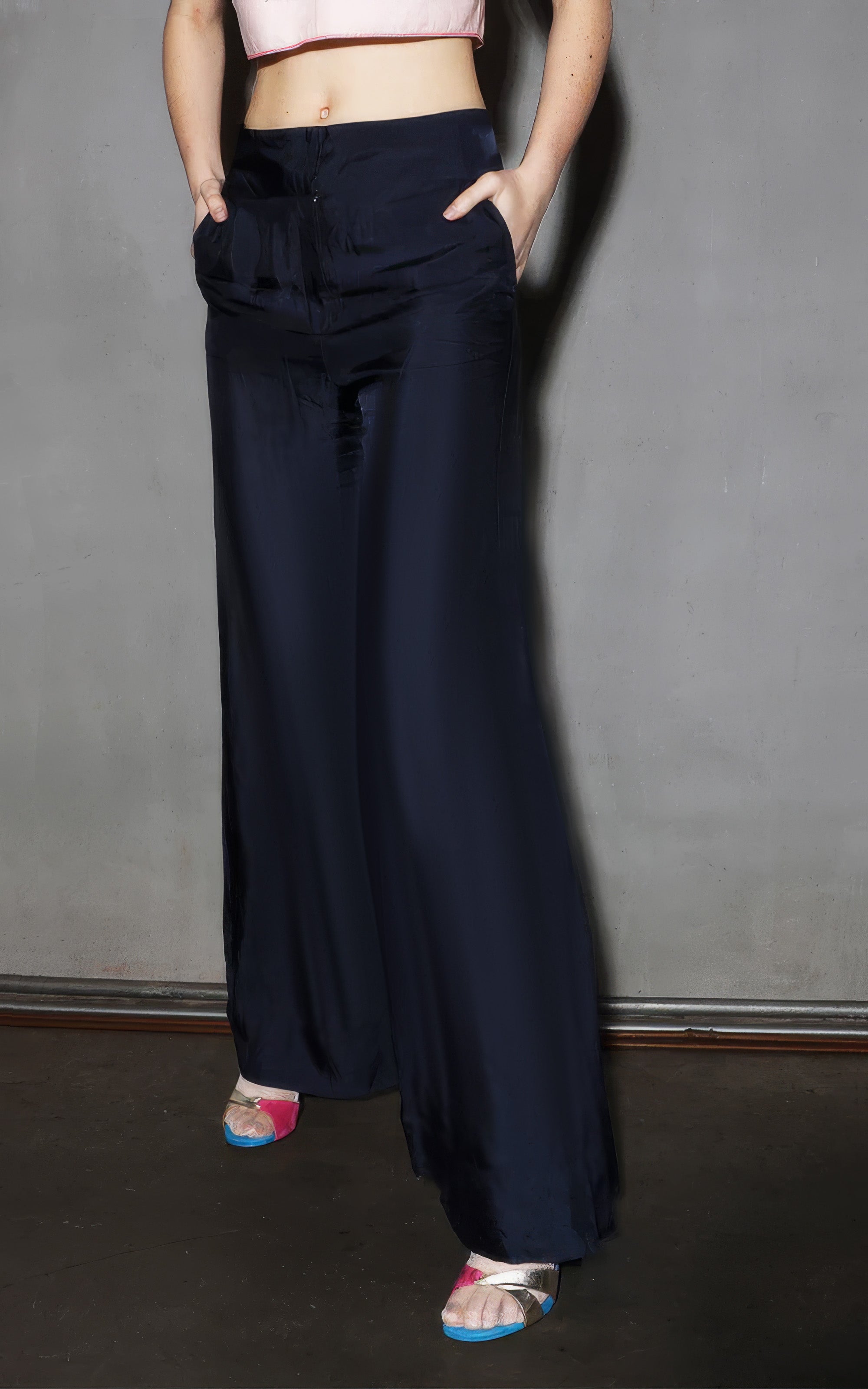 paola twill slouch pant