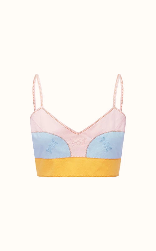 armour bralette patchwork