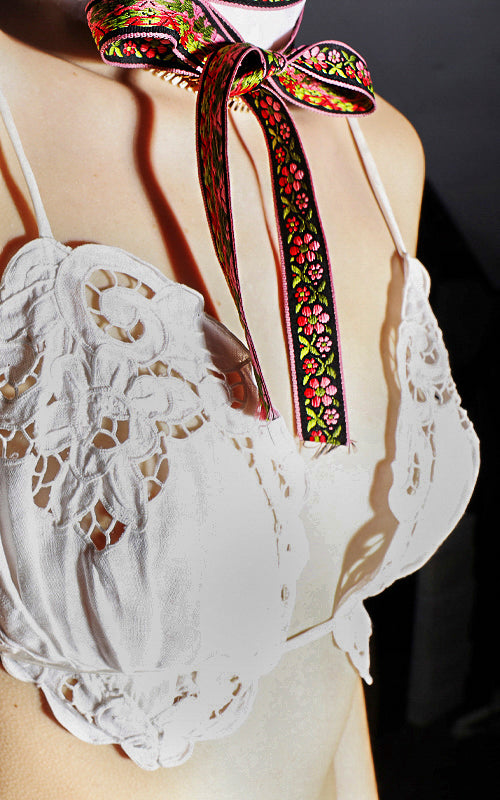 bra - cutwork lace