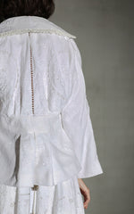 let it rain down on me white embroidery jacket