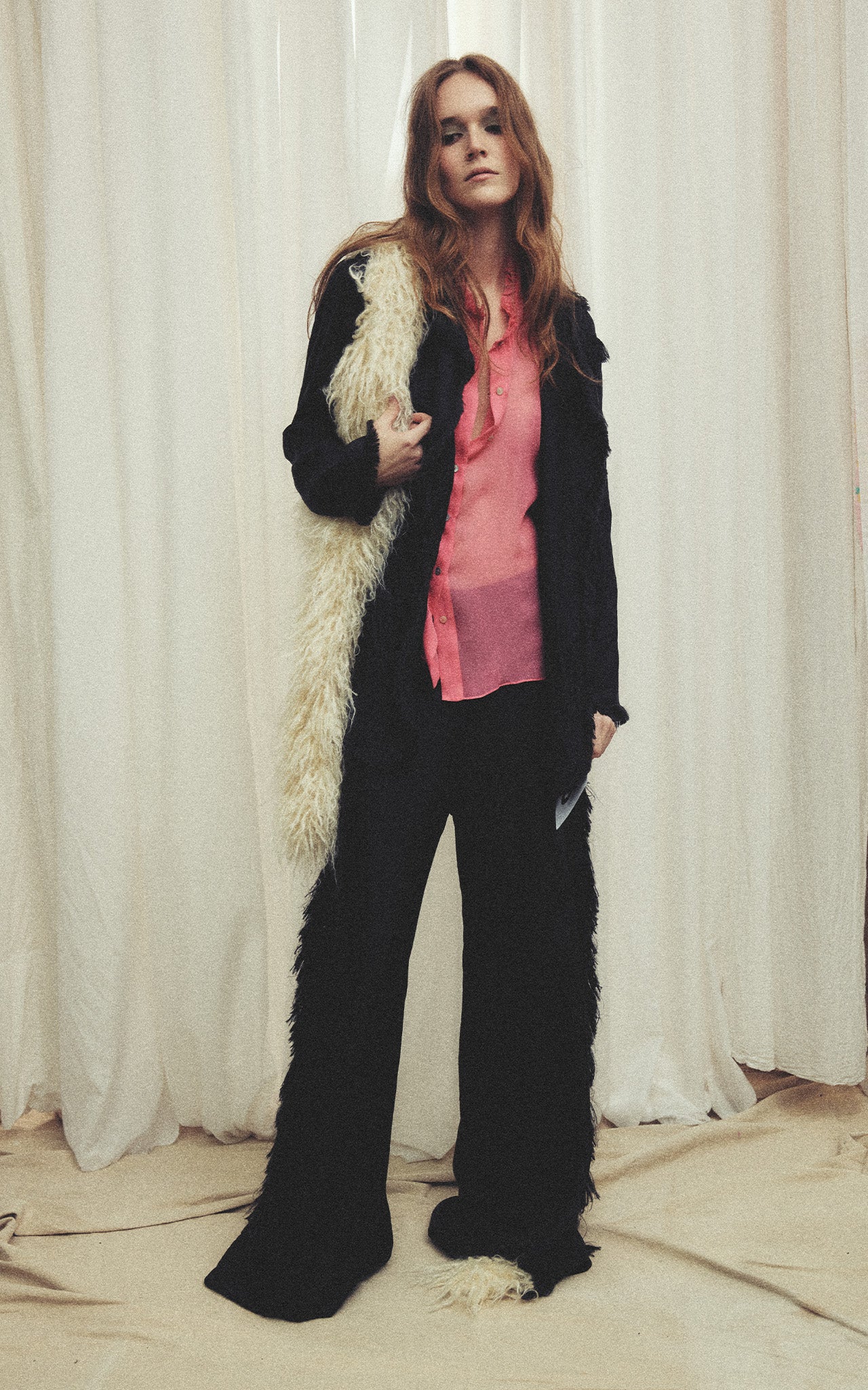 paola twill slouch pant