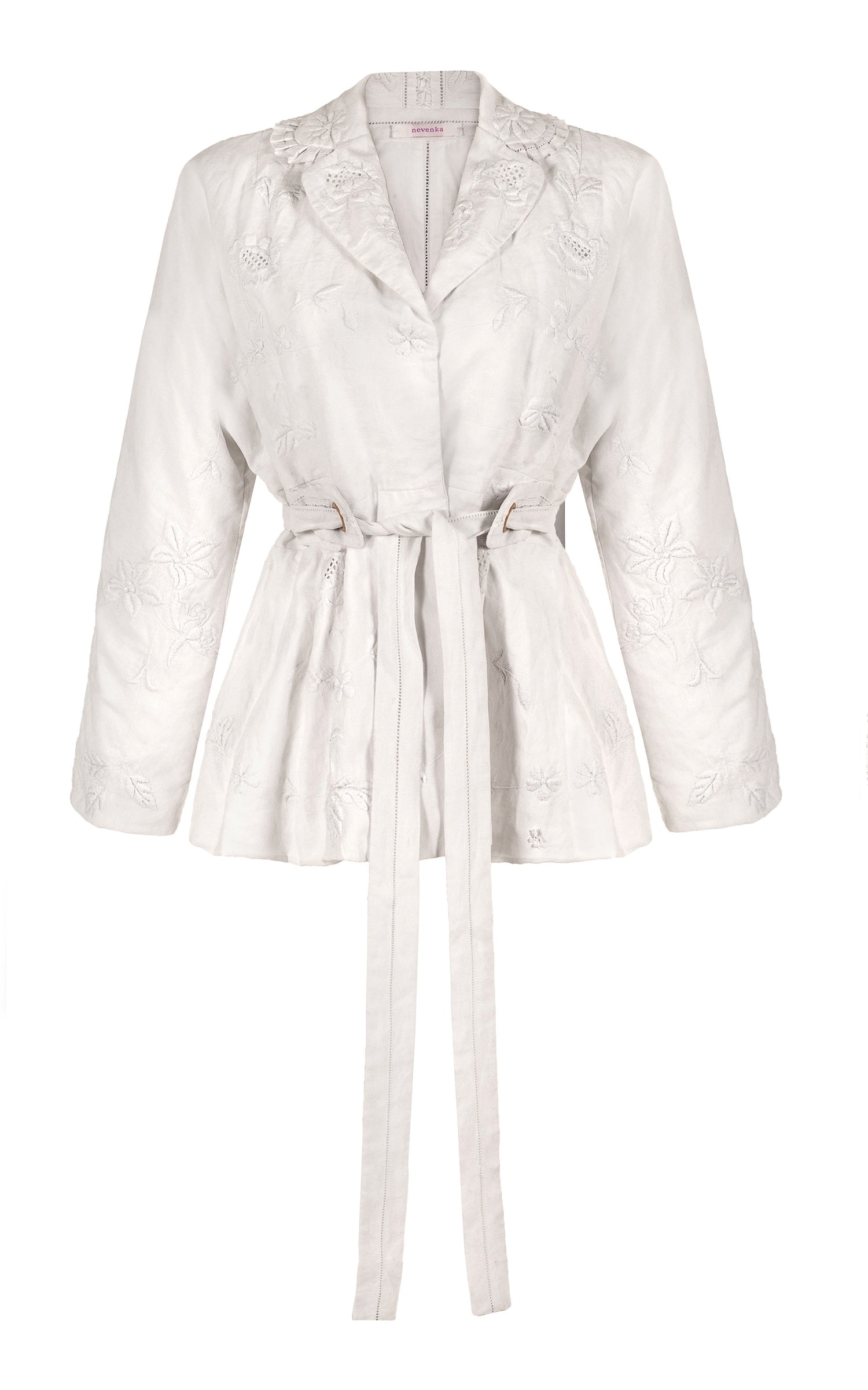 let it rain down on me white embroidery jacket