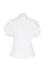 white cotton broderie anglais blouse