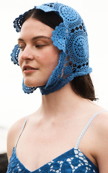 artisan crochet bonnet